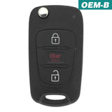 Kia Sportage 2012-2013 3 Button Flip Key Remote FCC: NYOSEKSAM11ATX (OEM)