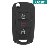 Kia Sportage 2012-2013 3 Button Flip Key Remote FCC: NYOSEKSAM11ATX (OEM)