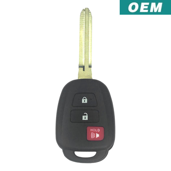 Toyota RAV4 Prius C 2014-2019 OEM 3 Button Remote Head Key HYQ12BDM H Chip