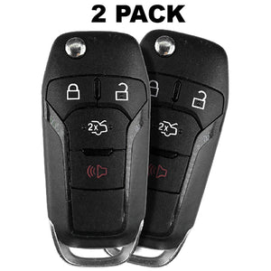 Ford Fusion 2013-2016 4 Button Flip Key Remote For N5F-A08Taa (2 Pack)