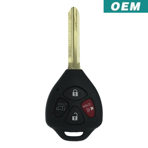 Toyota Venza 2009-2016 4 Button Remote Head Key Hatch Gq4-29T G Chip (Oem)
