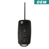 Volkswagen 2002-2005 Oem 4 Button Flip Key Remote Nbg92596263 / 1J0 959 753 Dc