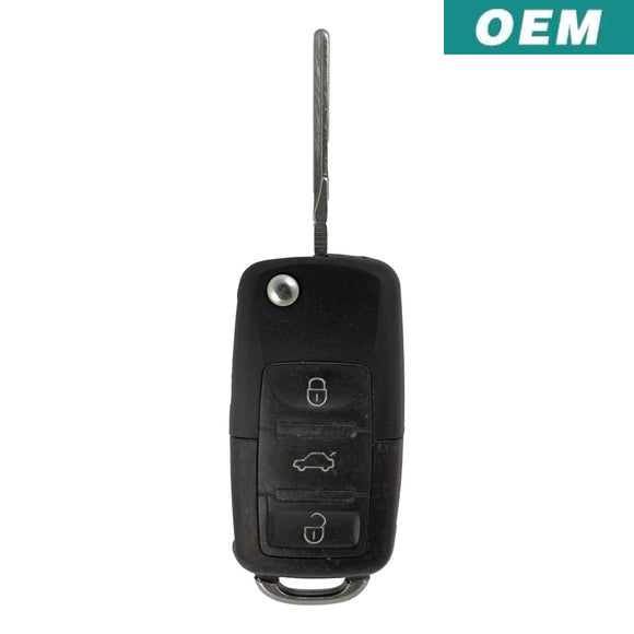 Volkswagen 1998-2001 Oem 4 Button Flip Key Remote Nbg735858 T / 1J0 959 753