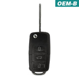 Volkswagen 2002-2005 Oem 4 Button Flip Key Remote Nbg92596263 / 1J0 959 753 Dc