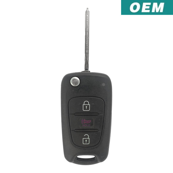 Kia Rio 3 Button Flip Key Remote 2012-2013 Tq8-Rke-3F02 (Oem)