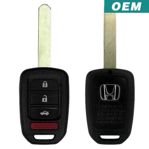 Honda Accord Civic 2016-2020 Oem 4 Button Remote Head Key Mlbhlik6-1Ta