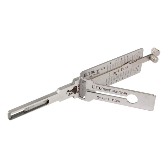 Original Lishi 2-In-1 Pick And Decoder Hu100 (10-Cut) Lock