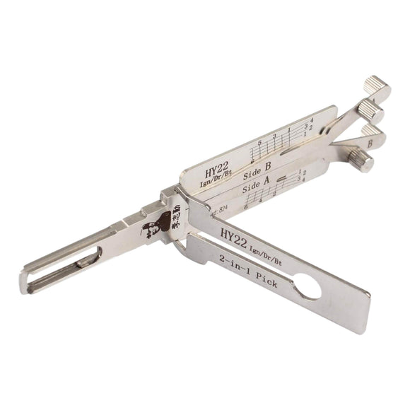 Original Lishi 2-In-1 Pick And Decoder Hy22 Quad Lifter Lock