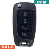Hyundai Kona 2018-2021 Oem 4 Button Flip Key Osloka-450T (Os) 95430-J9500