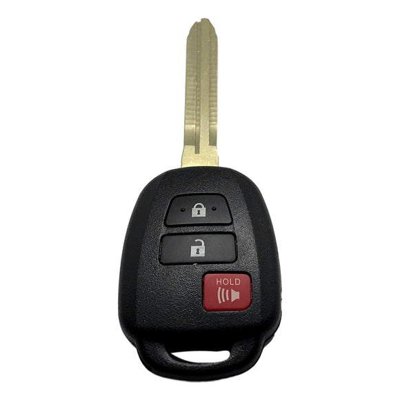 Toyota 3 Button Remote Head Key 2013-2019 for FCC: HYQ12BDM H-Chip