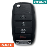 Kia Forte 2013-2016 4 Button Flip Key Remote OSLOKA-870T (OEM)