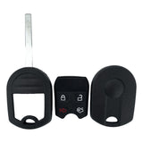 Ford 4 Button Remote Head Key Shell High Security Blade For Cwtwb1U793 (2 Parts)
