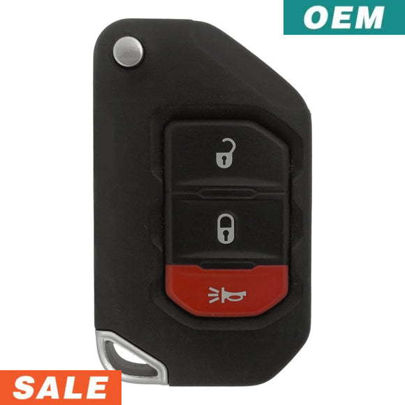 Jeep Wrangler 2018-2021 Oem 3 Button Flip Key Oht1130261