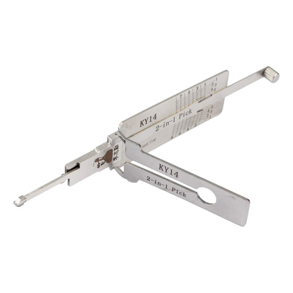 Original Lishi 2-In-1 Pick And Decoder Ky14 Lock