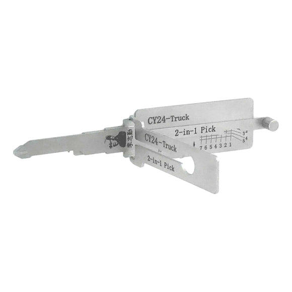 Original Lishi 2-In-1 Pick And Decoder 8-Cut Anti-Glare Cy24 / Y157 Y159 (Commercial Vehicles) Lock