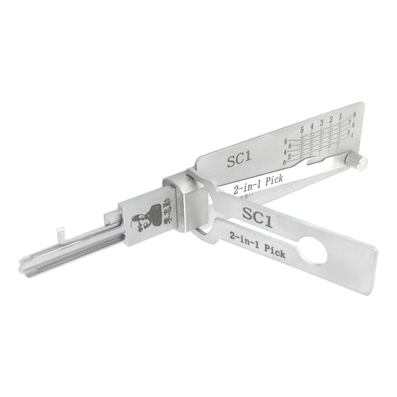 Original Lishi Tool 2-In-1 Pick And Decoder Sc1 Lock