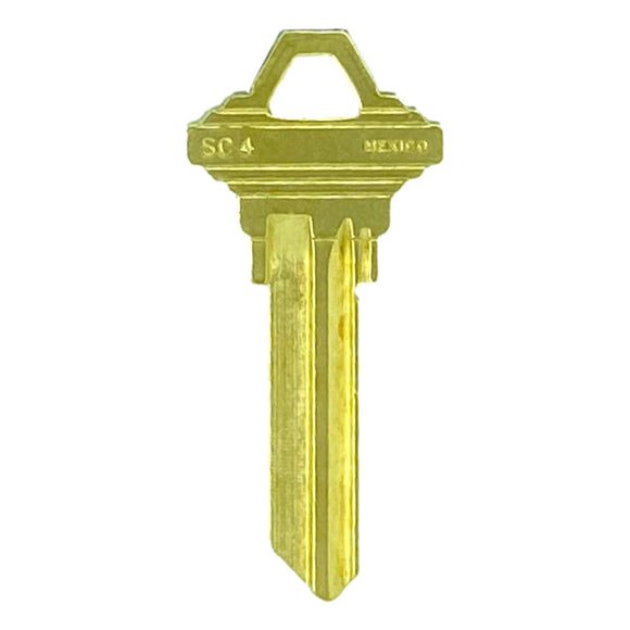 Schlage Brass Key Slg-4E Sc4 Br Metal