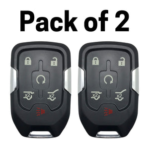 Gmc Chevrolet 2014-2020 6 Button Smart Key For Fcc: Hyq1Aa (2 Pack)
