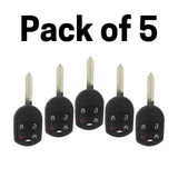 Ford Lincoln 2007-2018 Remote Head Key 4 Button For Cwtwb1U793 / Oucd6000022 (Pack Of 5)