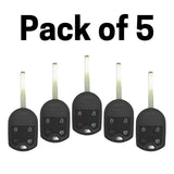 Ford 4 Button Remote Head Key With High Security Blade For Fcc: Cwtwb1U793 (Pack Of 5)