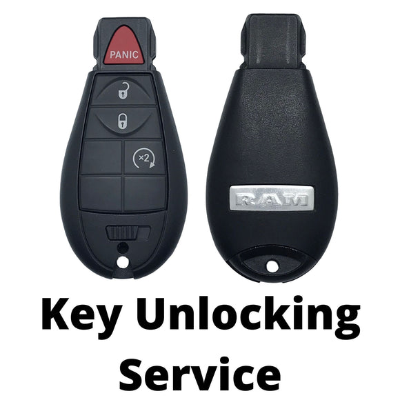 thumbnail image 2 of Unlocked OEM Dodge Ram Fobik Key 4B With Remote Start - 2013-2018 - FCC GQ4-53T - Used, Ready To Program 2 of 6