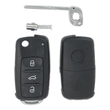 Volkswagen 4 Button Replacement Shell For Nbg010206T / Nbg010180T Key