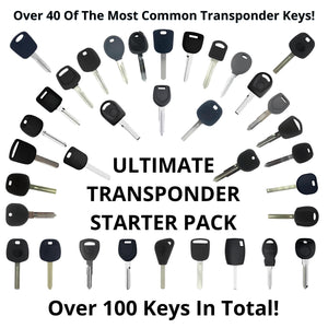 Transponder Key Bundle Combo Starter Pack - 107 Piece Set