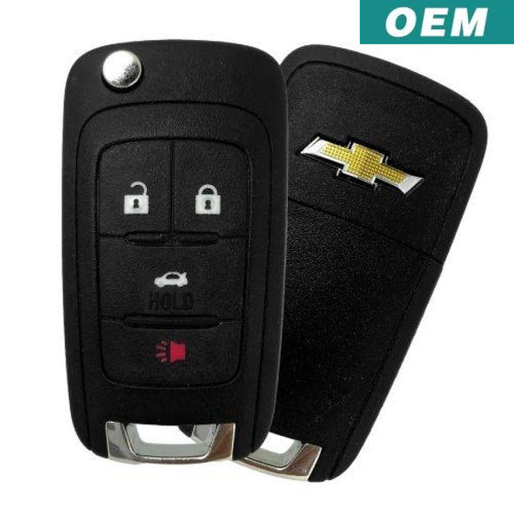Chevrolet 2010-2019 Oem 4 Button Flip Key Remote Avl-B01T1Ac
