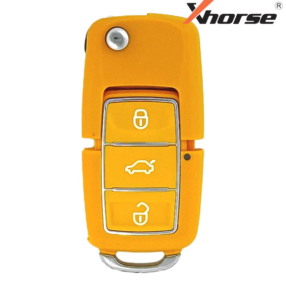Xhorse Universal Audi Style Wired 3 Button Flip Key Yellow