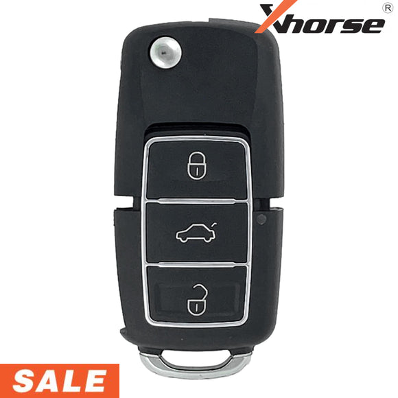 Xhorse Universal Audi Style Wired 3 Button Flip Key Black