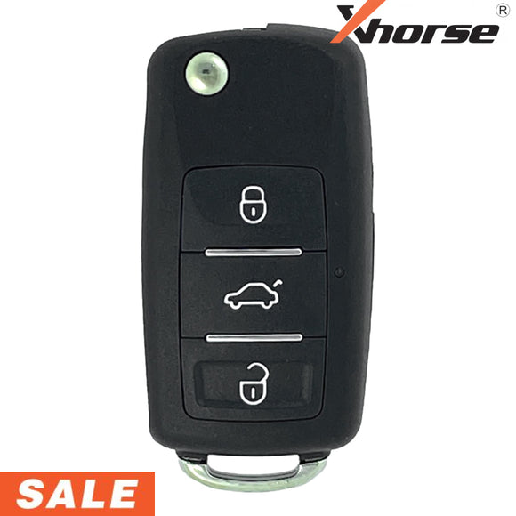 Xhorse Universal Vw Style Wired 3 Button Flip Key