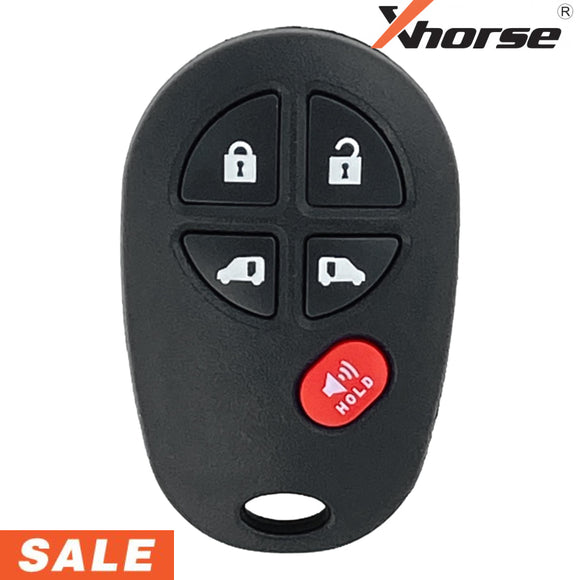 Xhorse Universal Toyota Style Wired 5 Button Remote Key