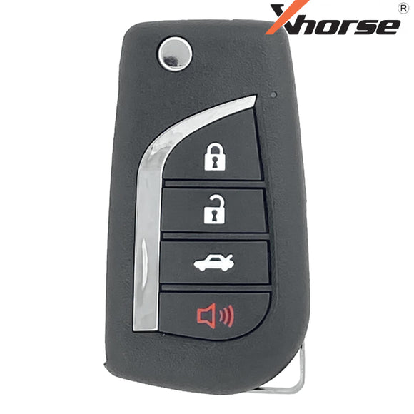 Xhorse Universal Toyota Style Wired 4 Button Flip Key