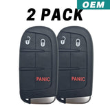 2 Pack Jeep Grand Cherokee 3 Button Smart Key 2014-2019 | M3N-40821302 68143502Ac (Oem)